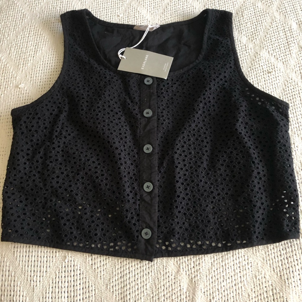 Everlane eyelet tank top NWT 12